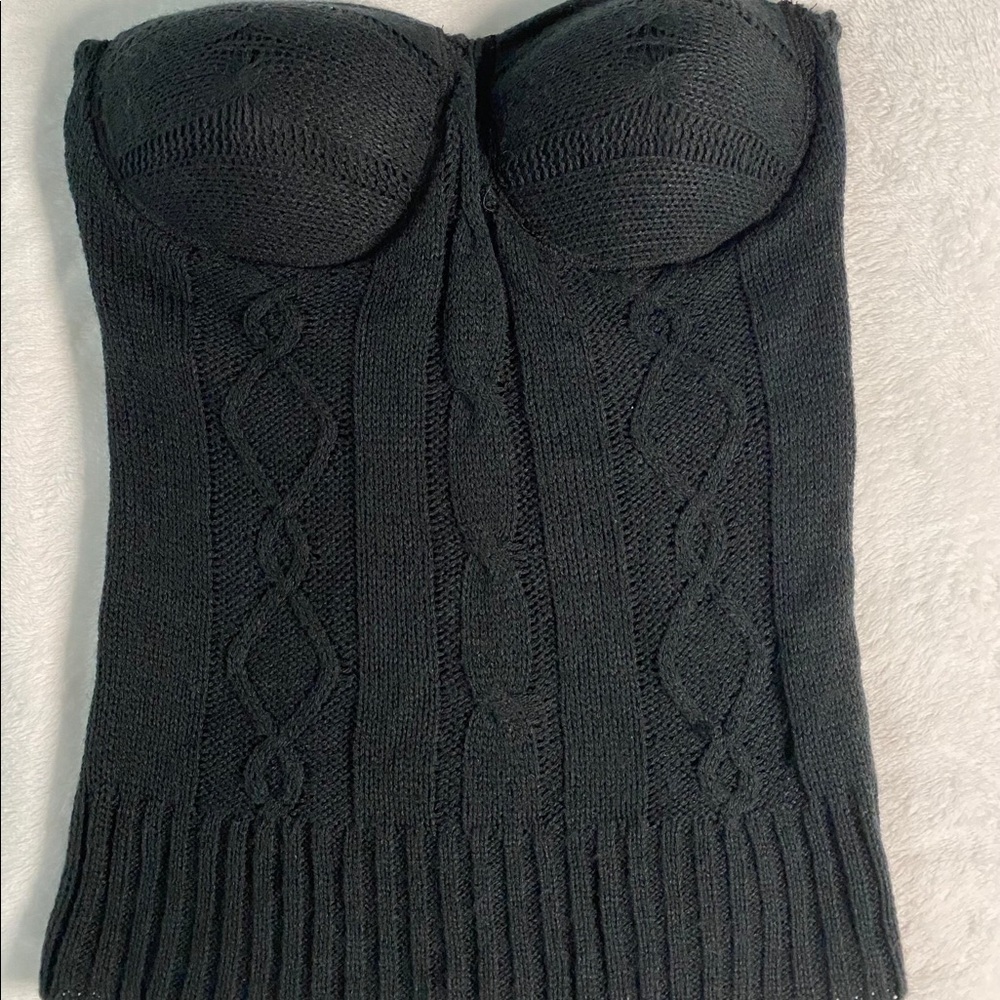 Knit tube top